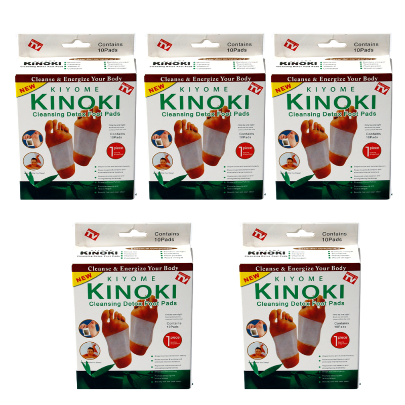Set 5 cutii plasturi detoxifiere, Kinoki